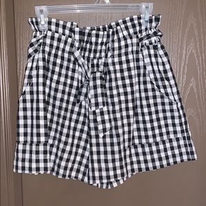Gingham style shorts only worn twice